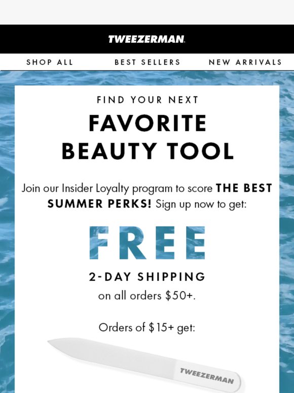 Enjoy FREE 2-day Shipping ☀️
