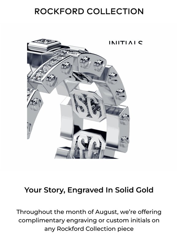 August Exclusive: Free Engraving or Custom Initials On All Orders