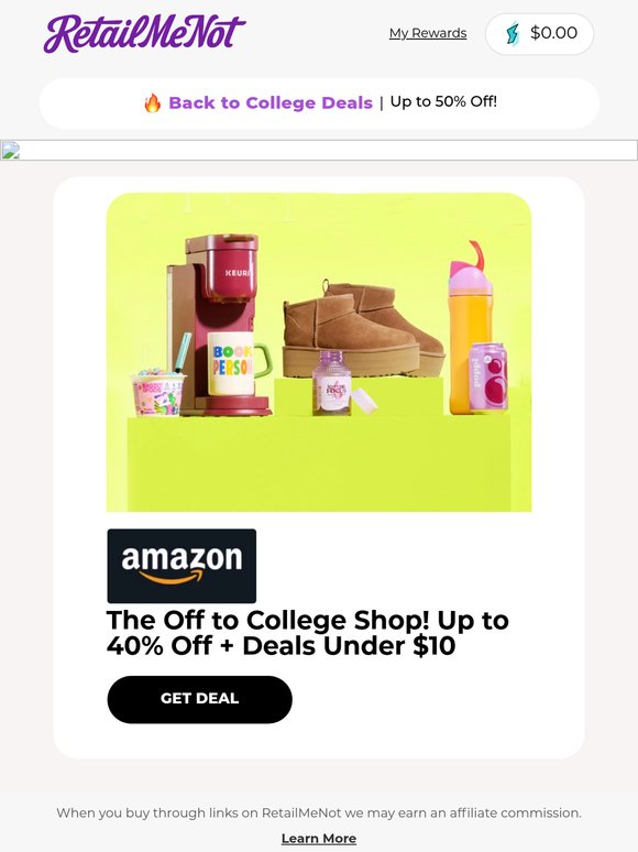 ✏️ Up to 50% Off College Essentials | Shark | ☕️ 20% Off Keurig | Mattress Firm & More!