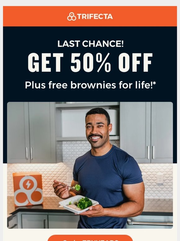 Last chance! Get your free brownies for life! 🍫