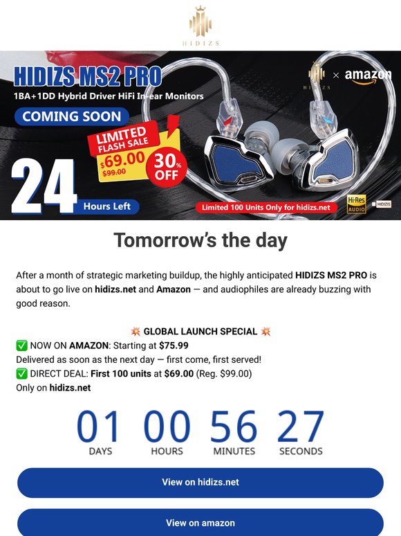 🔥 $69 MS2 PRO Drop Starts Tomorrow