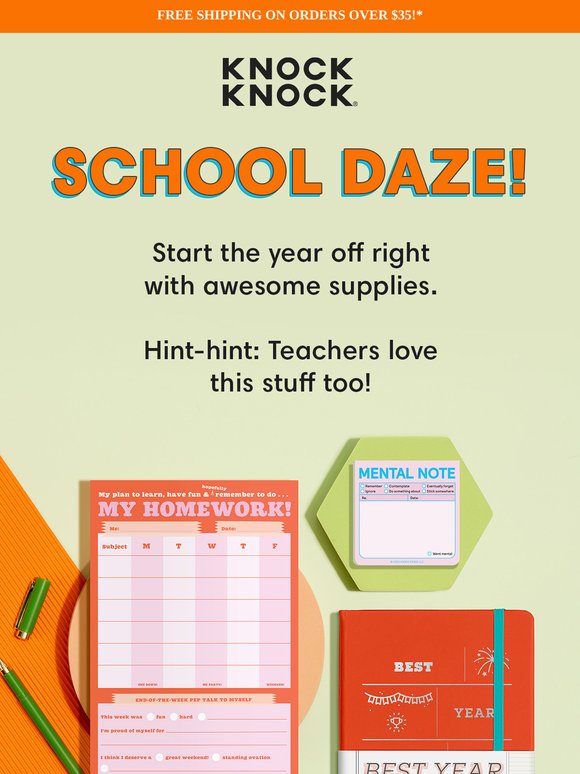 Back to school, but make it FUN.