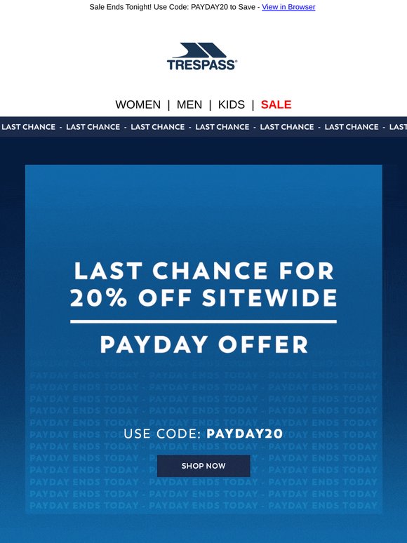 Last Call for Payday Savings 📢