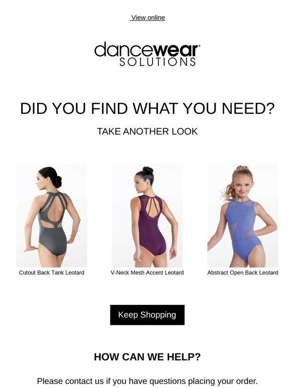 Still interested? Get the dancewear you need now