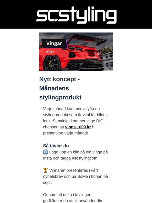 Månadens stylingprodukt - Vinge 🪽