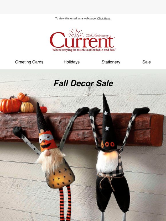 Fall curb appeal: 30% off outdoor decor