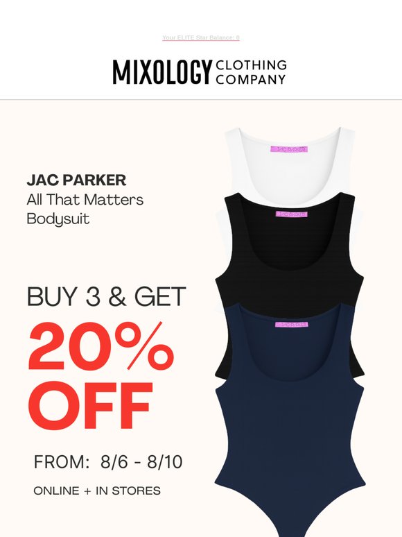 All That Matters Bodysuit: Buy 3, Save 20% ✨