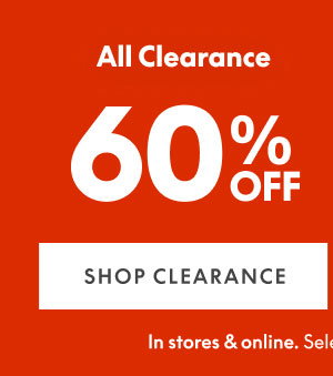 60% Off Clearance