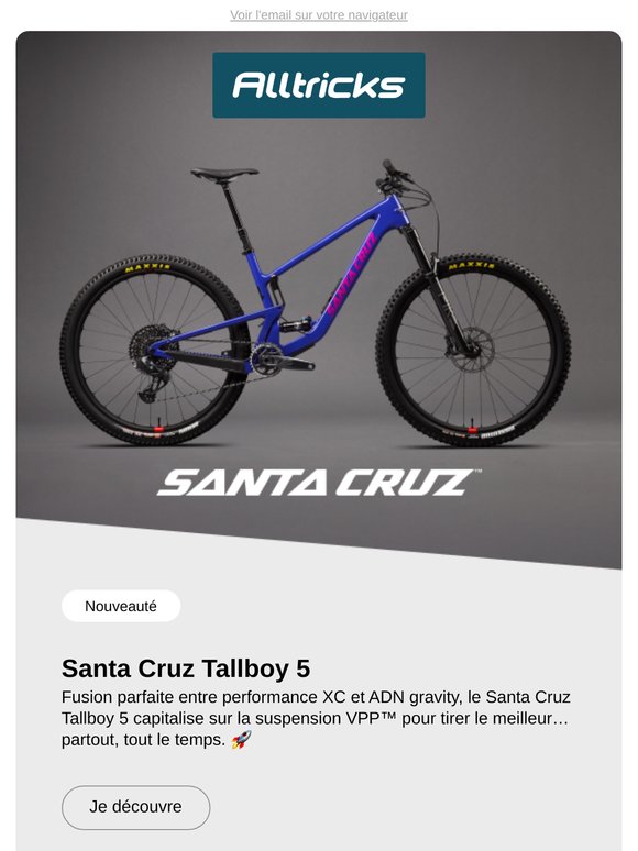 Santa Cruz Tallboy 5 : explosif & efficace !