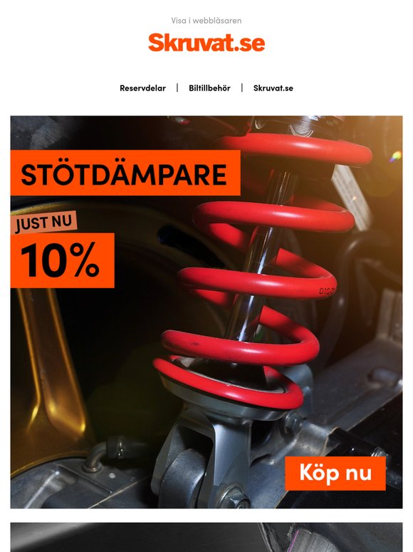 10% rabatt på ALLA stötdämpare!