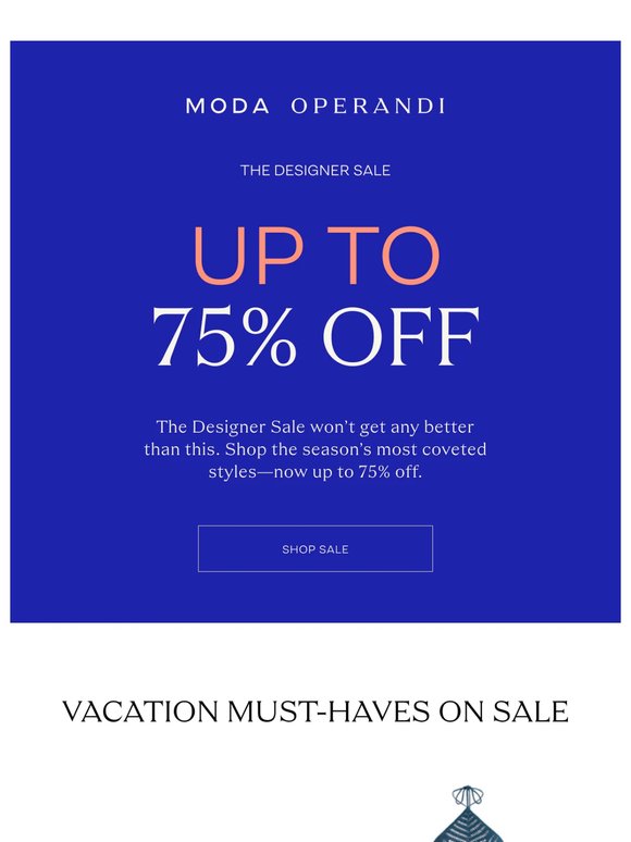 Now up to 75% Off 🛍️