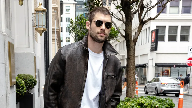 David Corenswet photographed in San Fransisco this week. 