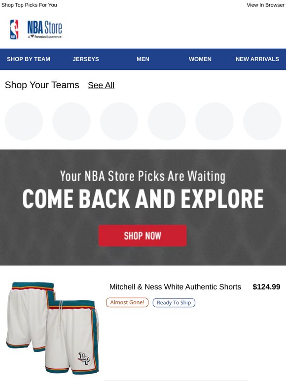 Hey Basketball Fan! Finish Browsing at NBAStore.com