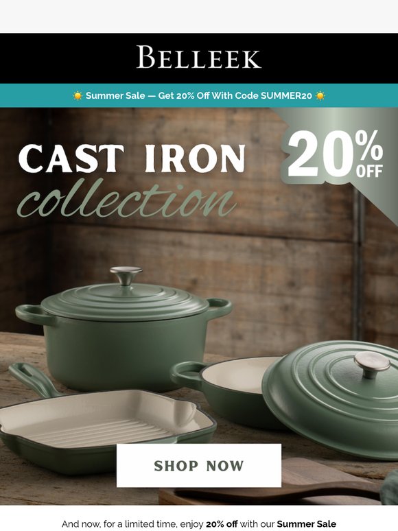 Cook, Serve, and Share with Belleek’s Cast Iron Collection 🔥