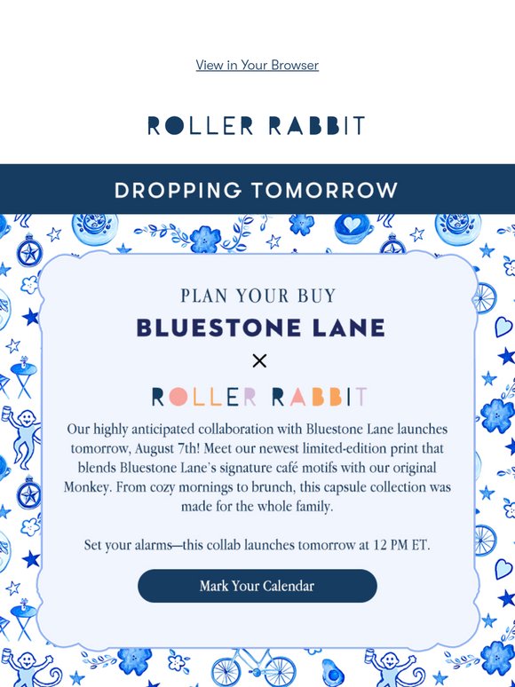 Plan Your Buy: Bluestone Lane x Roller Rabbit 🐒