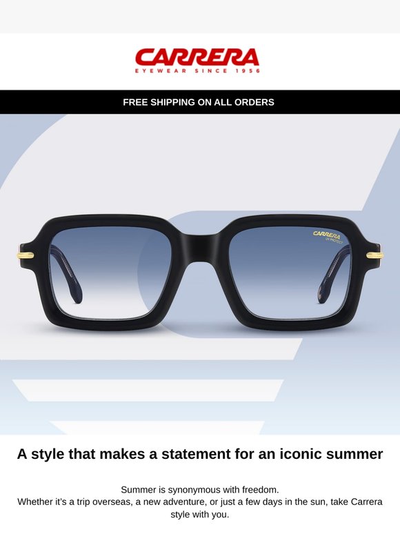 The summer signed by Carrera Eyewear