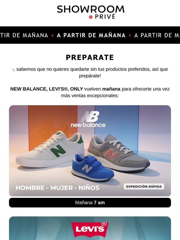 ¿Esperabas noticias de NEW BALANCE, LEVI'S®, ONLY?