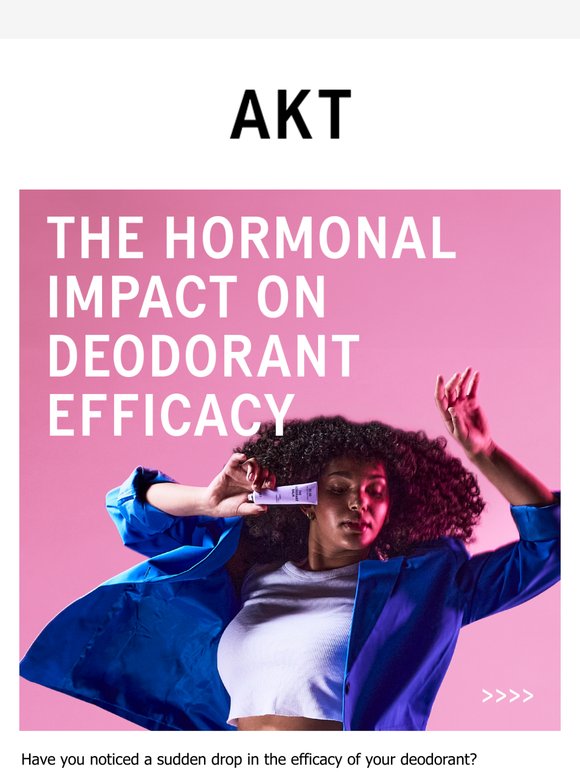 Noticed a change in your deodorant efficacy?