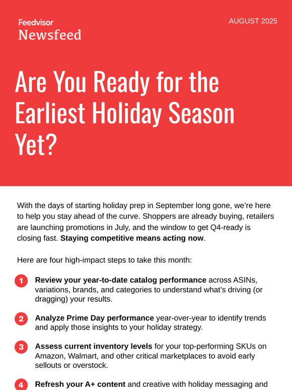 Early Prep = Bigger Wins This Holiday Season