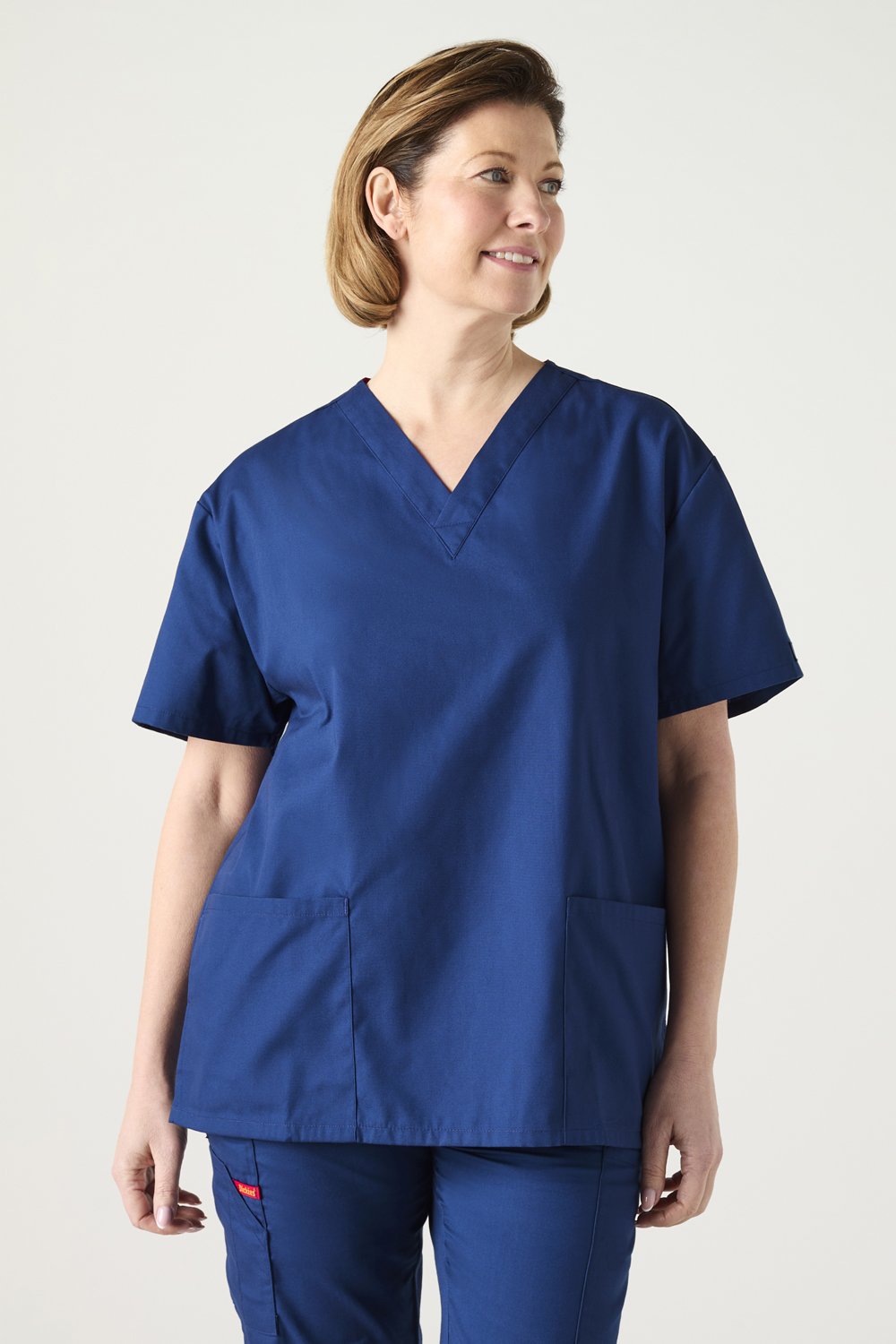 Image of Dickies EDS Signature Women's V-Neck Scrub Top, Navy