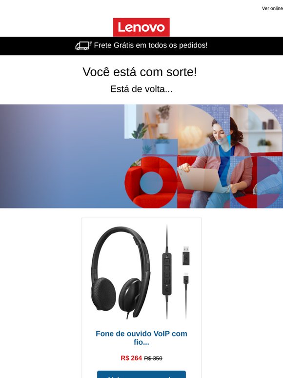 Boas notícias! Olha quem voltou!