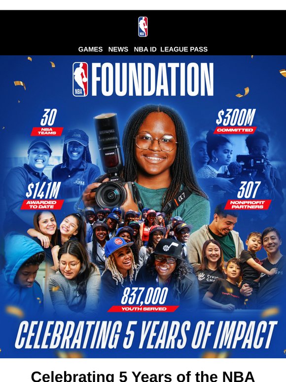 Celebrating 5 Years of Impact with the NBA Foundation