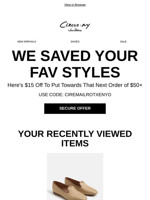 Limited availability: Order today with $15 off $50+