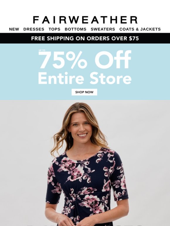 🛍️ Day Dresses Now Up To 75% Off!