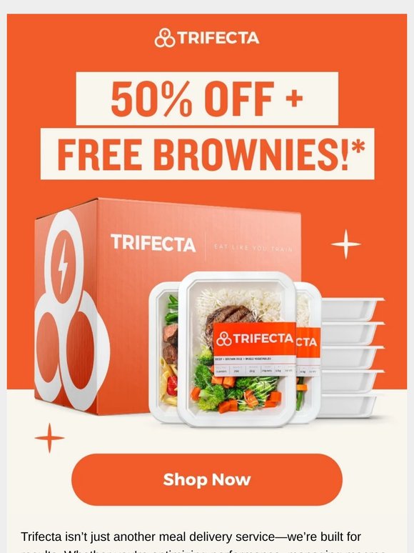 50% off + a free healthy treat! 🍫
