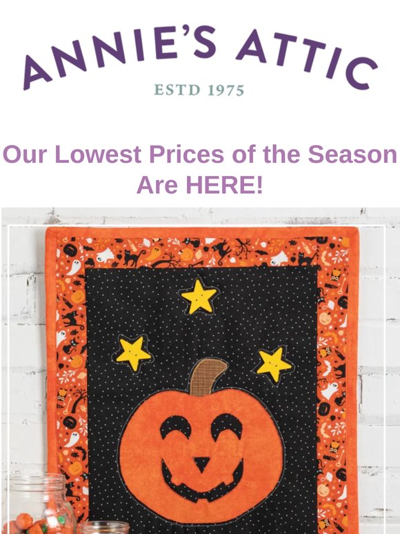 Season's LOWEST Prices!