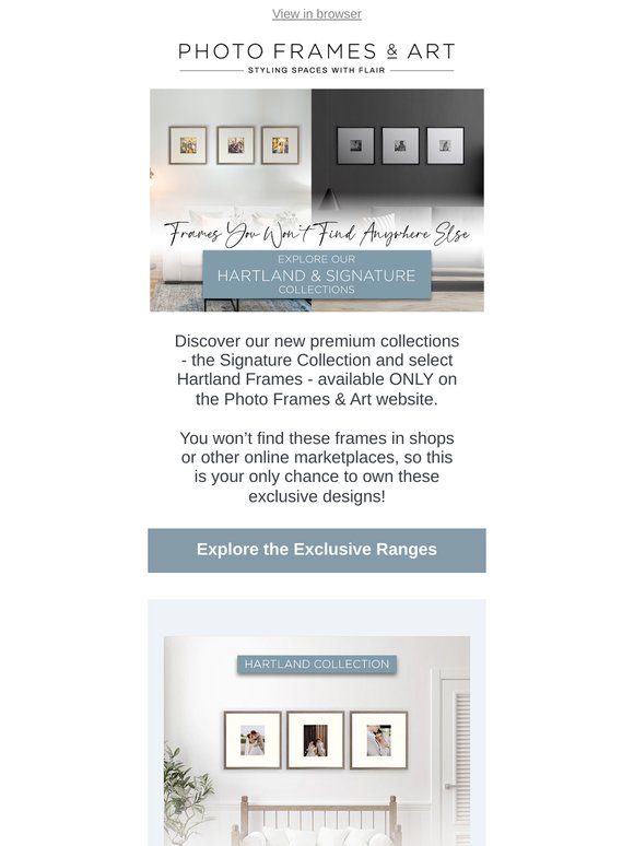 Frames You Won’t Find Anywhere Else