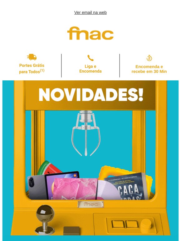 Na FNAC as novidades não tiram férias! 😎