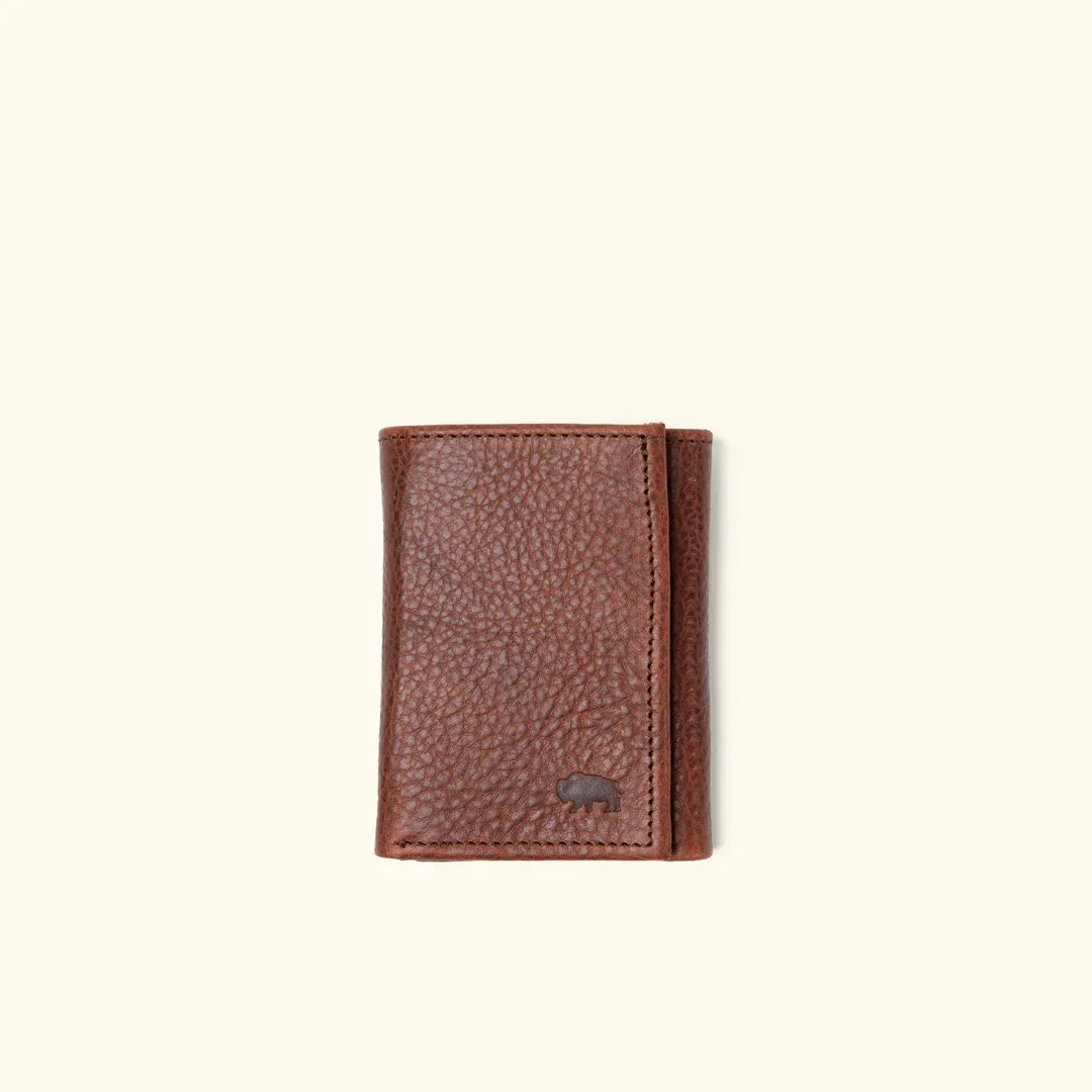 Image of Ryder Reserve Bison Leather Trifold Wallet | Brown