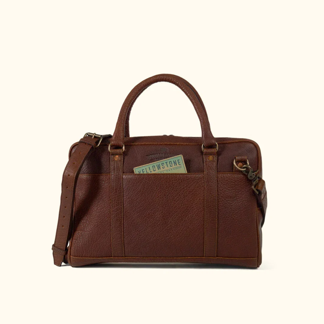 Image of Limited Edition Roosevelt Laptop Briefcase | Buffalo Grain