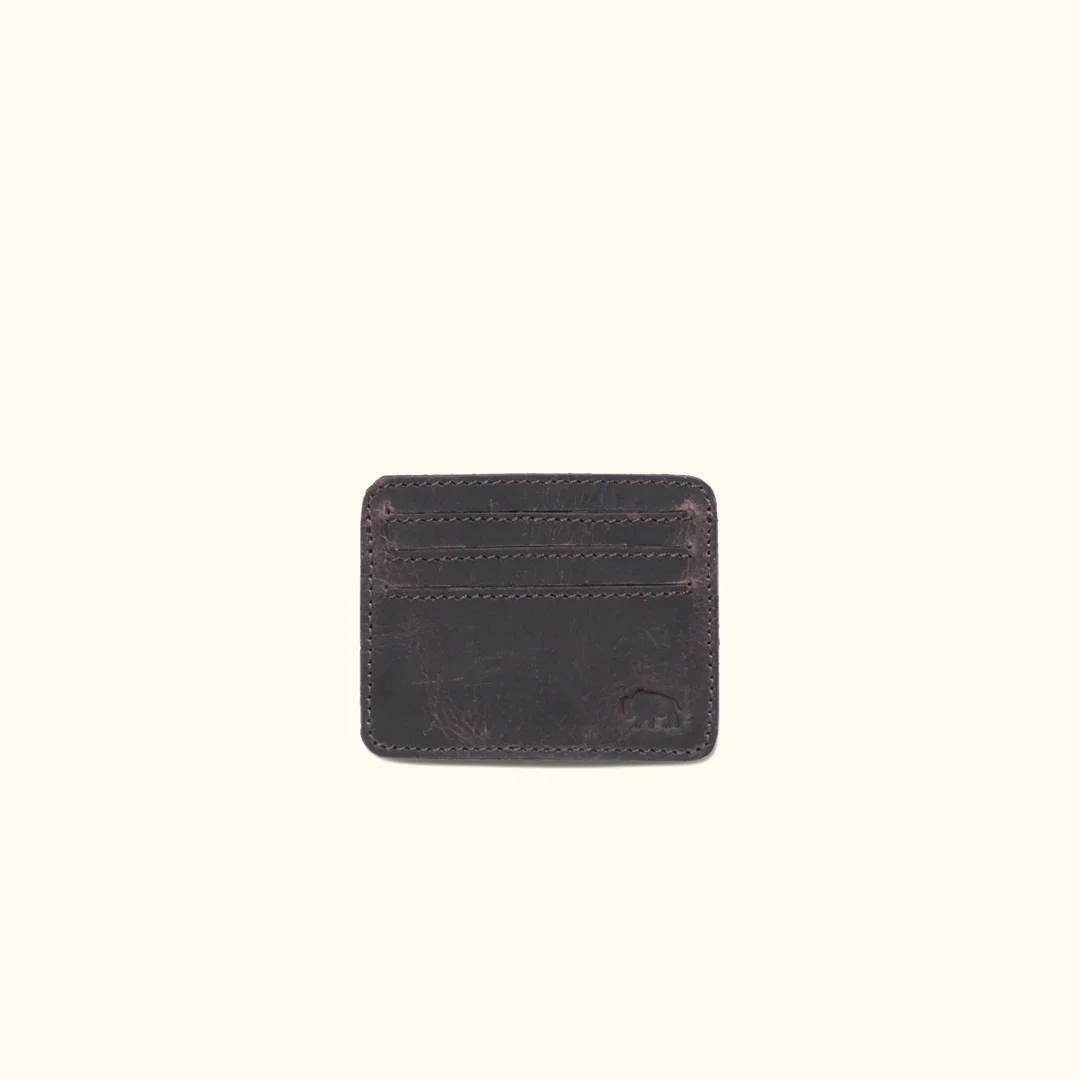 Image of Roosevelt Leather Slim ID Wallet | Dark Oak