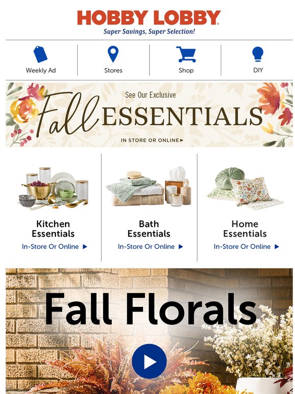 40% Off Fall Floral Must-Haves!