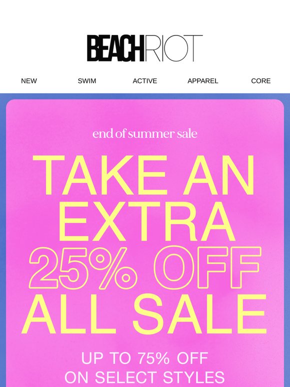 UP TO 75% OFF 🤩