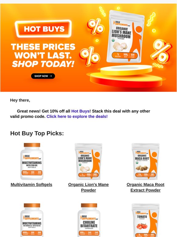 🔥Your Favorites & 10% Off Hot Buys! Don't miss out!
