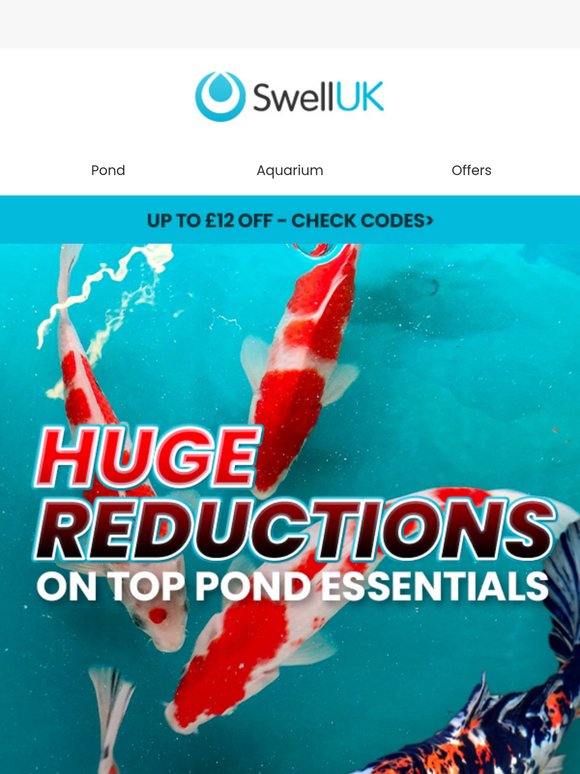 Huge Reductions on Pond Essentials!