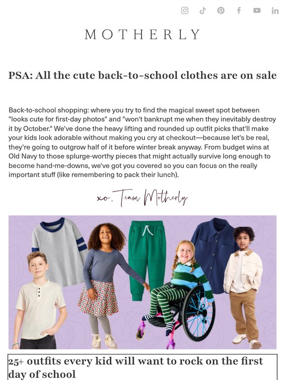 Back-to-school clothes that are on sale AND playground-approved