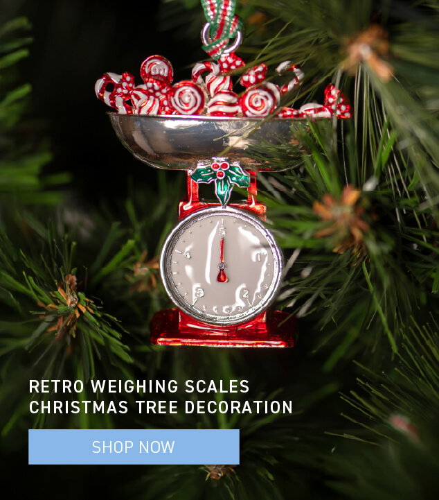 Retro Weighing Scales Christmas Tree Decoration