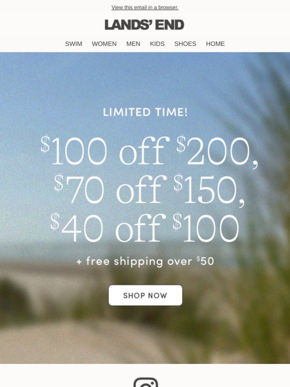 Today: get up to $100 off!