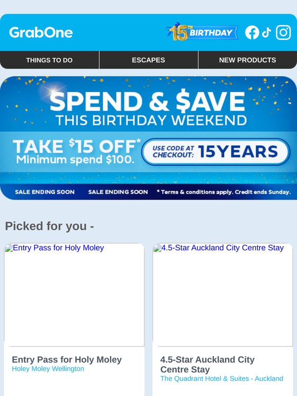 Entry Pass for Holy Moley from $11 | 4.5-Star Auckland City Centre Stay from $179