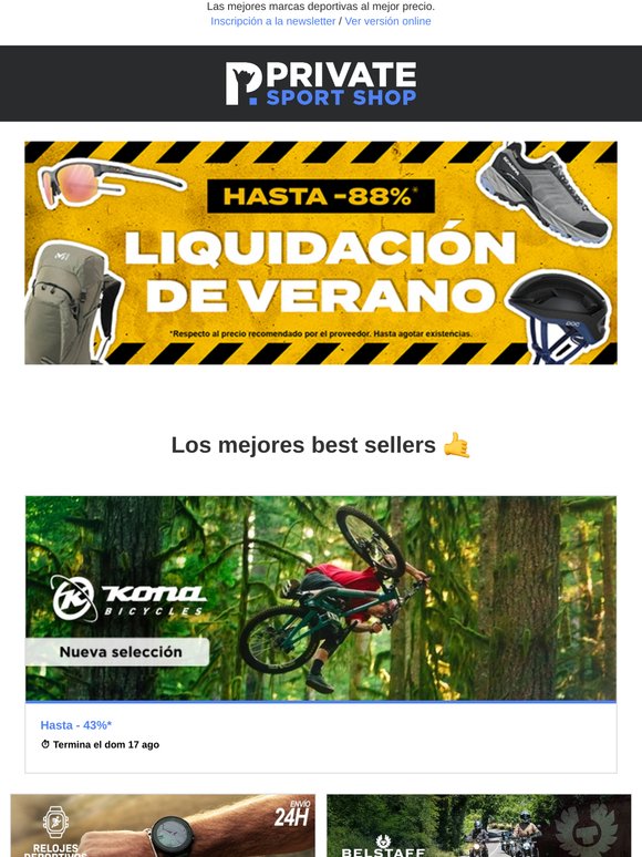 🌴 Liquidación de verano: hasta -88% 🌴
