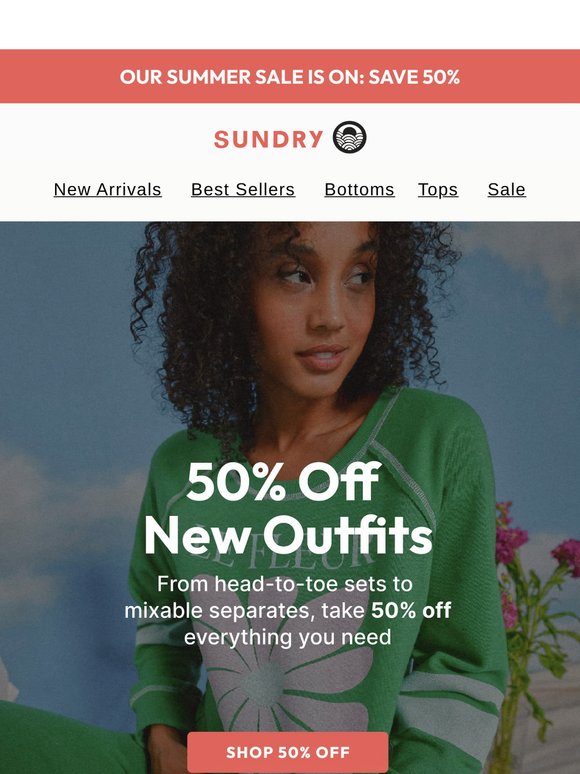 Half off. All summer.