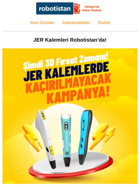 Robotistan'da Hayal Gücünü JER Kalemlerle 3 Boyuta Taşımanın Tam Zamanı!