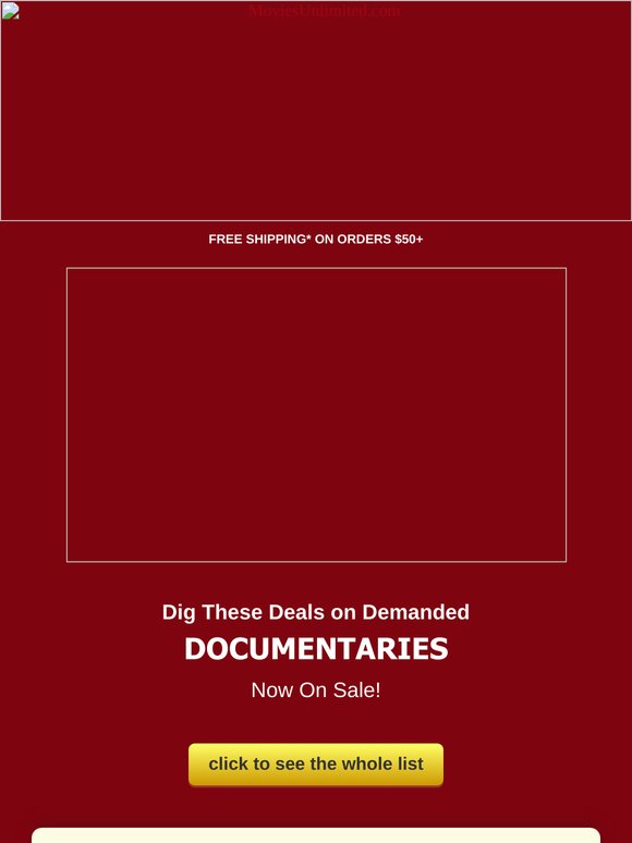 Dig These Deals on Demanded Documentaries!