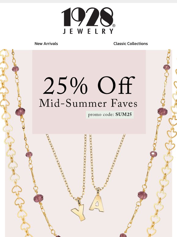☀️ Mid-Summer Faves, Now 25% Off!