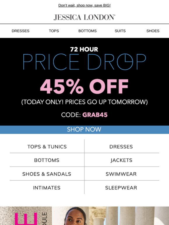 TODAY ONLY: All yours & ALL 45% OFF!