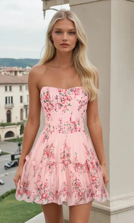 Short Homecoming Dress: PromGirl Exclusive 250185